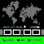 MilitaryMapGreen Amazfit BIP watchface