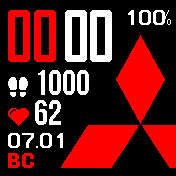 Mitsubishi_KIA Amazfit BIP watchface