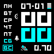 ModSM_v2_3_blue Amazfit BIP watchface