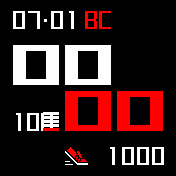 Mod_SM_3_no_secs Amazfit BIP watchface