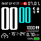 Mod_SVK Amazfit BIP watchface