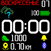 MyDedushface_weather Amazfit BIP watchface