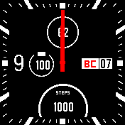 Myanalogfit Amazfit BIP watchface