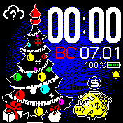 NY-elka-pig-kopilka_BT Amazfit BIP watchface