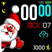 NY-santa2 Amazfit BIP watchface