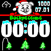 NewYear_2019_svin_final Amazfit BIP watchface