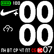 Nike Amazfit BIP watchface