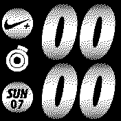 Nike_gradient Amazfit BIP watchface