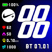 Nike_plus_Mod Amazfit BIP watchface
