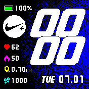 Nike_plus_Mod_En Amazfit BIP watchface