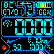 Nikeasio(RUS_kcal) Amazfit BIP watchface