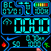 Nikeasio(RUS_kcal) Amazfit BIP watchface