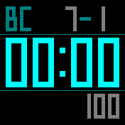 NotSimpleDigitalClock_Cyan Amazfit BIP watchface