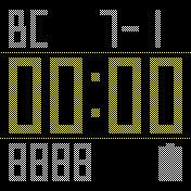 NotSimpleDigitalClock_Yellow Amazfit BIP watchface