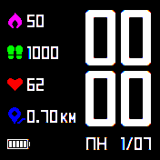 Number_(Weather)_Rus Amazfit BIP watchface