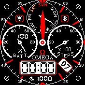 Omega_sport Amazfit BIP watchface