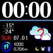 Optima Amazfit BIP watchface