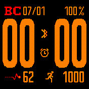 OptimaFire Amazfit BIP watchface