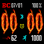 OptimaFire_1_3 Amazfit BIP watchface