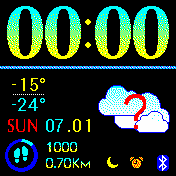 Optima_color Amazfit BIP watchface