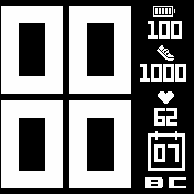Pebble_left_se7en Amazfit BIP watchface