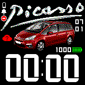 Picasso Amazfit BIP watchface