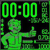 Pipboy_v3_5 Amazfit BIP watchface