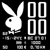 Playboy Amazfit BIP watchface