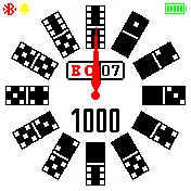 PsiDomino_Analog_White Amazfit BIP watchface