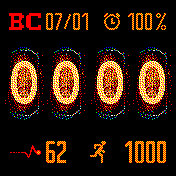 PsiMetro2033_OptimaFire Amazfit BIP watchface