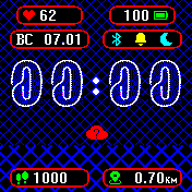 PsiNeon Amazfit BIP watchface