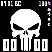 Punisher_3 Amazfit BIP watchface