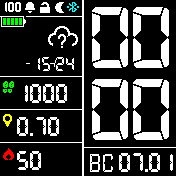 Quatro Amazfit BIP watchface