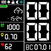 Quatro_s_pulsom Amazfit BIP watchface
