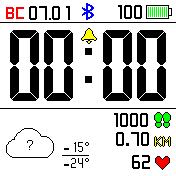 RU_white Amazfit BIP watchface
