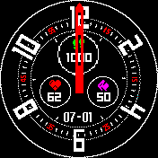 Race_Against_Time Amazfit BIP watchface