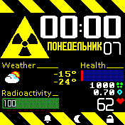 Radioactivity_Ru Amazfit BIP watchface