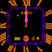 Rado_with_sec Amazfit BIP watchface