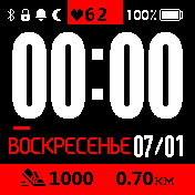 Red_line Amazfit BIP watchface