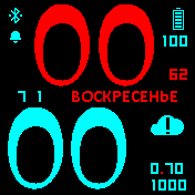 Redblu Amazfit BIP watchface