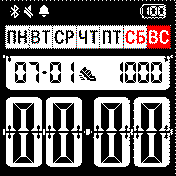 Retro Amazfit BIP watchface