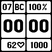 Retro_3 Amazfit BIP watchface