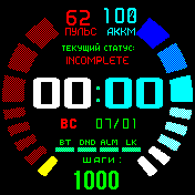 Round2 Amazfit BIP watchface