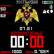 RusGuard Amazfit BIP watchface