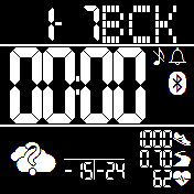 SGW100_Inv_V2_nosecs Amazfit BIP watchface