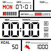 Sectioned_EN Amazfit BIP watchface