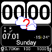 Sense_black_en Amazfit BIP watchface