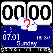 Sense_blue_en Amazfit BIP watchface