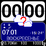 Sense_blue_ru Amazfit BIP watchface