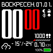 Seth_SVK_Red Amazfit BIP watchface